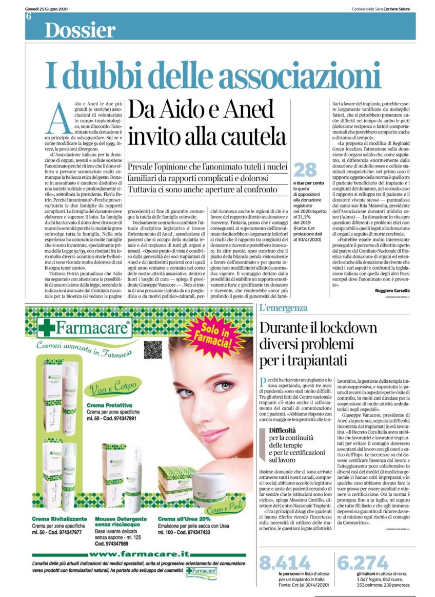 Corriere Della Sera 25.06.20